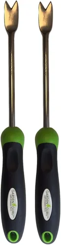 Miniatura 11 de Garden Guru Extractor de grietas de patio, herramienta para eliminar diente de león y raíces - arrancador de malas hierbas de acero inoxidable