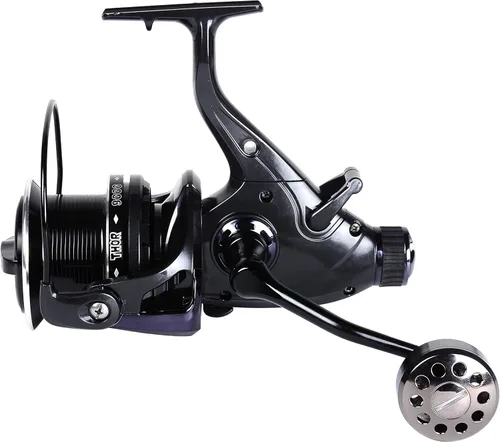 Miniatura 4 de HiUmi Carretes de pesca de carpa 8000 9000 10000 corredor de cebo grande corredor libre doble alimentador de freno 12+1 rodamiento de bolas carrete