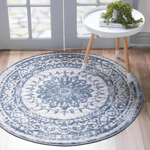Miniatura 24 de Unique Loom Colección Aberdeen - Alfombra Derbyshire (2' 2" x 3' 1" Rectángulo, Azul Claro/Gris)