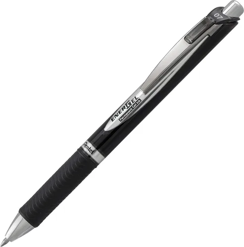 Miniatura 2 de Pentel EnerGel PRO - Bolígrafo de gel permanente, (0.028 in), línea media, archivador y resistente al agua, tinta negra, paquete de 2