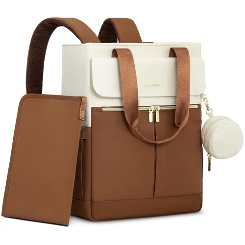 LOVEVOOK Mochila para pañales, bolsa de pañales con bolsillos aislados, bolsa de bebé para niñas y niños con cambiador, bolsa de pañales grande para
