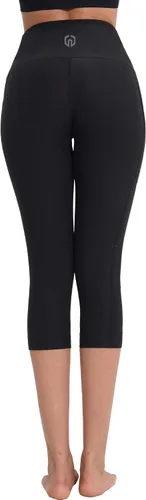 Miniatura 5 de NELEUS - Pantalones de yoga para mujer, con control de barriga, cintura alta, para correr, estilo capri