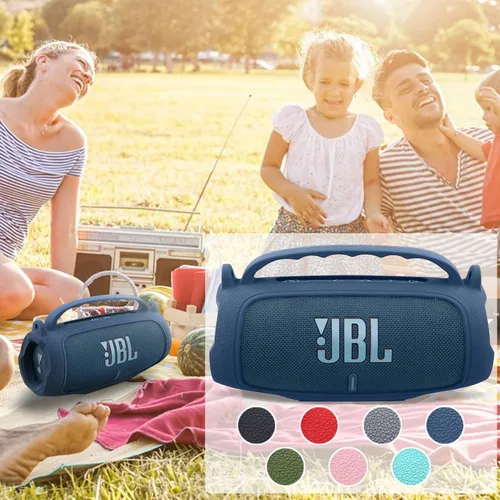 Miniatura 9 de Funda de silicona compatible con JBL Charge 5, altavoz Bluetooth portátil e impermeable (Cubierta de silicona azul)