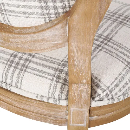 Miniatura 11 de Christopher Knight Home Camille - Sillas de comedor tradicionales de terciopelo, 2 piezas, color gris y blanco brillante Cuadros grises + naturales