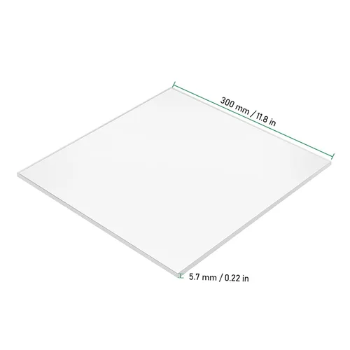 Miniatura 2 de Paquete de 4 hojas acrílicas transparentes cuadradas de 12 x 12 x 1/4 pulgadas, tablero acrílico de plexiglás transparente, tablero de vidrio