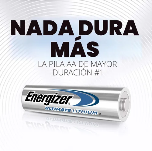 Miniatura 2 de Energizer Ultimate Lithium AA Baterías (paquete de 4), Baterías de litio doble A de 1.5V
