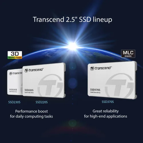 Miniatura 9 de Transcend 256GB MLC SATA III 6Gb/s 2.5" unidad de estado sólido 370 (TS256GSSD370S)