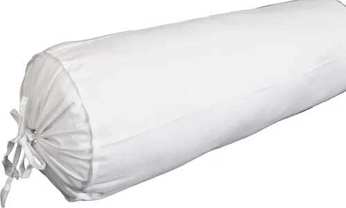 Miniatura 5 de Saffron Fundas de almohada de cuello blanco y negro (blanco, 6 x 16 pulgadas)