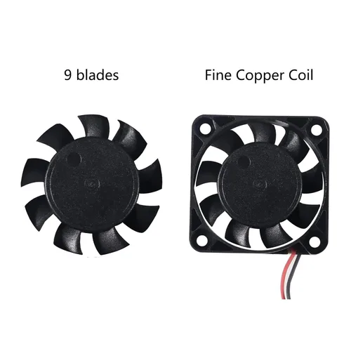 Miniatura 5 de Ventilador de refrigeración sin escobillas USB de 1.575 in x 0.394 in DC 5 V, ventilador de refrigeración silencioso 4010 mini ventilador