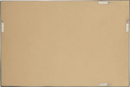 Miniatura 7 de Uttermost Andrew - Espejo de pared rectangular decorativo para tocador, moderno, marco de metal, ultra delgado, cristal flotante de 24 pulgadas