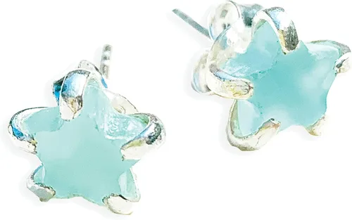 Miniatura 14 de Aretes de estrella de piedras preciosas naturales para mujeres y hombres, lapislázuli, ónix, piedra lunar, labradorita, turmalina negra, hechos a