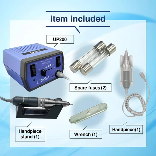 Miniatura 6 de [Upower] Máquina profesional de taladro de uñas UP200, lima eléctrica de 20000 RPM para uñas, bajo ruido y baja vibración (fabricada en Japón)
