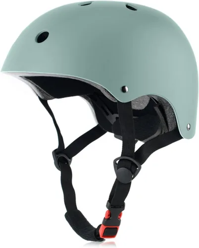 Miniatura 14 de Casco de monopatín para bicicleta, ligero, ajustable, multideporte, para ciclismo, patinaje, scooter, de 3 tallas para adultos, jóvenes y niños