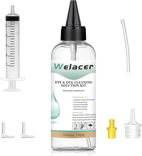 100ml Solución de Limpieza de Cabezal de Impresión DTF para ET8550 L1800 XP-15000, Suministros de Líquido Limpiador de Cabezal de Impresión DTF,