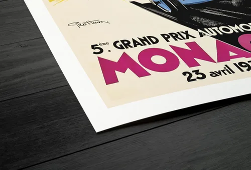 Miniatura 8 de Grand Prix de Mónaco 1933 - Impresión artística vintage de carreras – Arte de pared de coche clásico, póster retro de carreras de automóviles