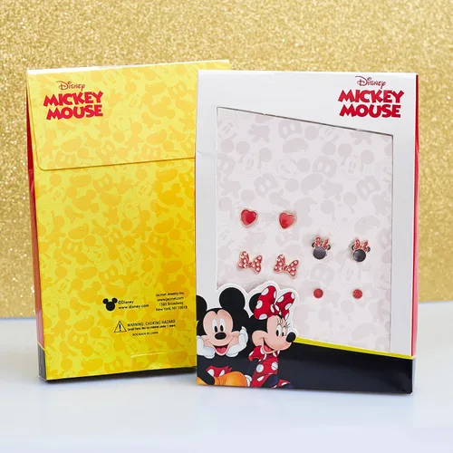 Miniatura 5 de Disney Mickey and Minnie Mouse Fashion Stud Earring Set - 345 Pairs Per Set