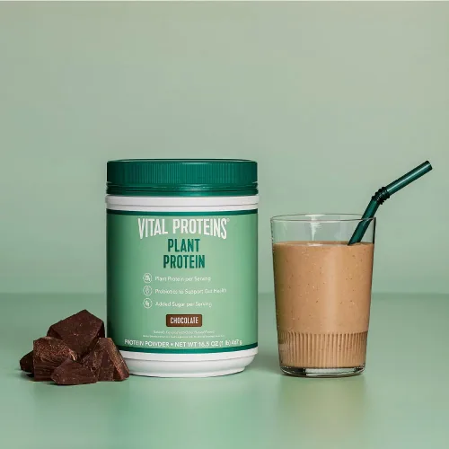 Miniatura 6 de Vital Proteins Proteína en polvo – 0.71 oz de proteína a base de plantas con garbanzos – 1B UFC probiótico para la salud intestinal, sin azúcar