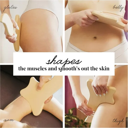 Miniatura 4 de tuuli Accesorios – Masajeador de drenaje linfático Gua Sha, masajeador linfático multifuncional para brazos, piernas, espalda y más, masajeador