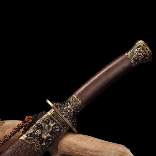 Miniatura 6 de OYZ Espada Katana, Espada Samurai Japonesa, Katana de acero de alto carbono 1095, hecho a mano, espada china de acero plegado