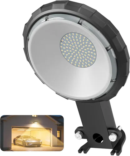 Miniatura 11 de Karjoefar - Luz LED de granero, iluminación del atardecer al amanecer para exteriores con 100 W 10000 lm 5000 K luz diurna, luces de inundación