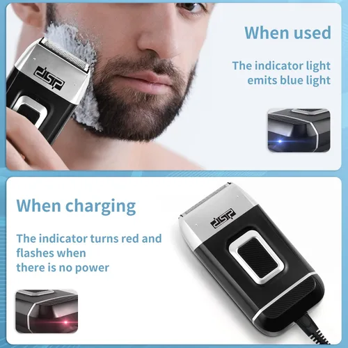 Miniatura 4 de DSP® Afeitadora de cabeza calva para hombres, afeitadora calva para hombres, maquinilla de afeitar impermeable para afeitar, eléctrica, inalámbrica
