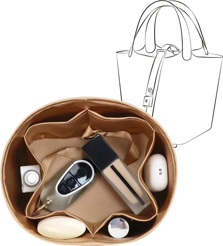 Miniatura 11 de Se adapta a Picotin 18 bolsas, inserto organizador de bolso de seda de alta calidad, suave al tacto y ligero, organizador de lujo con caja de regalo