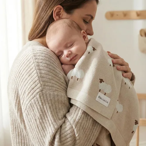 Miniatura 3 de Manta para bebé, 100 % algodón de lujo, suave, acogedora, ligera, unisex, para recepción, manta de regalo para recién nacidos, bebés y niños 19