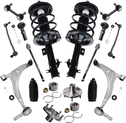 Miniatura 175 de Detroit Axle - Kit de nudillos de dirección delantera izquierda para Ford Edge Lincoln MKX 07-10, cojinete de rueda del lado del conductor, nudillo