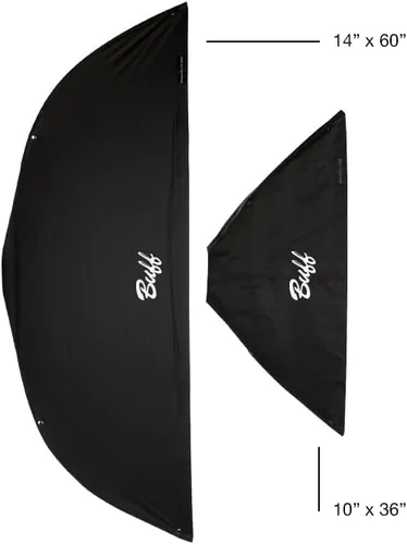 Miniatura 5 de Buff Caja de luz plegable de 10 x 36 pulgadas con Speedring compatible con cabezales de flash Paul C. BUFF Balcar Caja de tiras de 9.8 in x 35.4 in