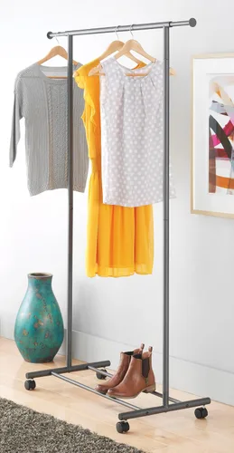 Miniatura 6 de Whitmor Perchero de ropa ajustable con ruedas cromado