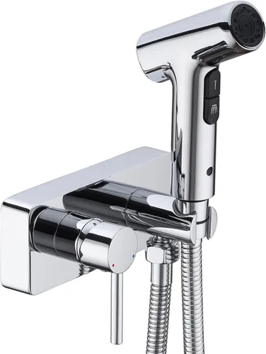 Pulverizador de bidé de mano para inodoro, kit de ducha de pañales para bebés calientes y fríos, latón macizo de 2 funciones, accesorio de grifo de