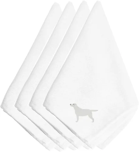 Miniatura 20 de Caroline's Treasures BB3448NPKE Affenpinscher - Juego de 4 servilletas bordadas, lavables, suaves, duraderas, servilletas de mesa para hotel