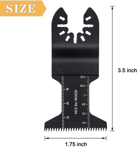 Miniatura 4 de Tanzfrosch 60 hojas de sierra oscilantes multiherramienta de liberación rápida para cortar madera, plástico, metal suave, ajuste Dewalt Makita Fein
