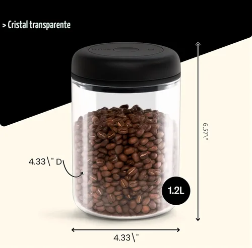 Miniatura 5 de Fellow Atmos - Recipiente de café al vacío y contenedor de almacenamiento de alimentos, recipiente de 1.2 litros con capacidad para hasta 16 onzas