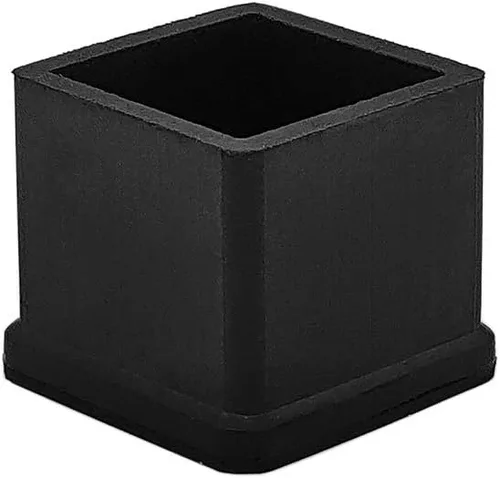 Miniatura 14 de Flyshop Tapas cuadradas de goma antideslizantes para patas de silla, protectores de suelo para muebles, 1-3/8 pulgadas x 1-3/8 pulgadas, color negro