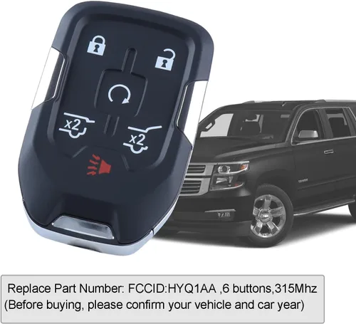 Miniatura 6 de Reemplazo autoprogramable para llavero inteligente de proximidad para Chevy Suburban Tahoe GMC Yukon 2015, 2016, 2017, 2018, 2019, 2020, Chevy