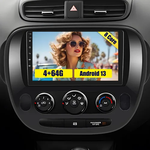 Miniatura 8 de Radio de coche WiFi de 5 GHz para Kia Soul 2014 2015 2016 2017 (A/C manual): [2G+64G] Actualización de pantalla táctil de 9 pulgadas para Kia Soul
