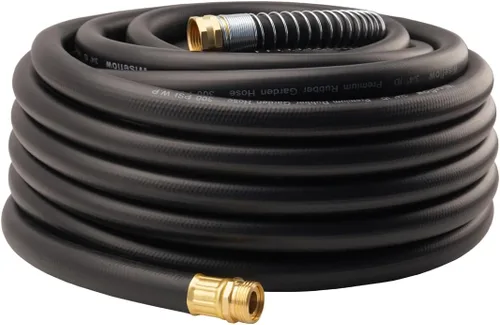 Miniatura 8 de Wiseflow Leader Hose Manguera de agua resistente de 3 x 5/8 pulgadas con accesorios de latón macho a hembra, extensor de manguera corta para carrete
