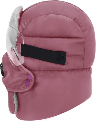 Miniatura 3 de Pasamontañas de invierno con forro polar resistente al viento y cubierta completa con gafas envolventes para la boca