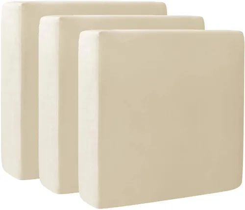 Miniatura 41 de Fundas de cojín de terciopelo para sofá, funda elástica para cojín de sofá suave, protector de muebles extraíble y lavable para sala de estar, Negro