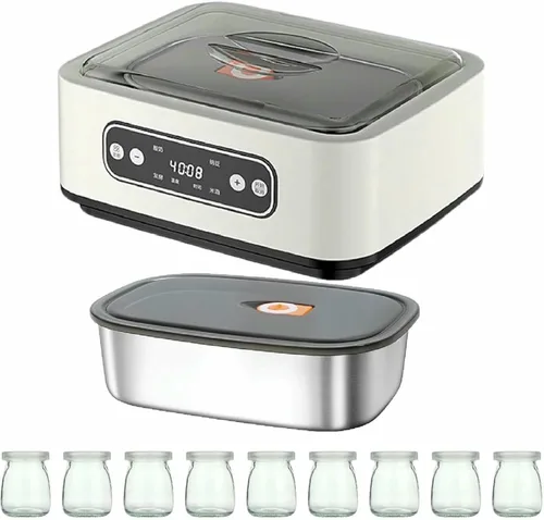 Máquina de fermentación del fabricante del yogur, yogur casero de poco ruido de DIY, calefacción profesional de la temperatura constante multifunción