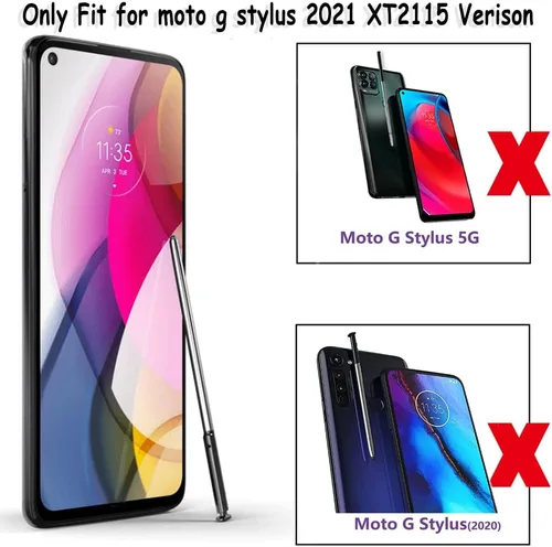 Miniatura 2 de Para Motorola Moto G Stylus 2021 XT2115 Reemplazo de la pluma LCD Touch Pen Parte para Motorola Moto G Stylus 2021 XT2115 Verison (negro)