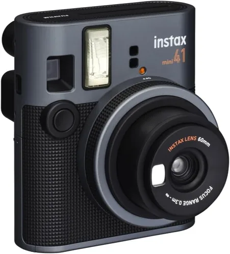Miniatura 5 de Fujifilm Paquete de cámara instantánea Instax Mini 41 con película Instax Mini, 20 exposiciones + 4 pilas AA + álbum, bordes, calcomanías y clips +