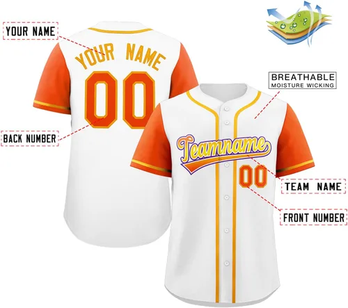 Miniatura 10 de Camisetas de béisbol personalizadas con botones de manga corta, número de nombre cosido personalizado / impreso para adultos y jóvenes