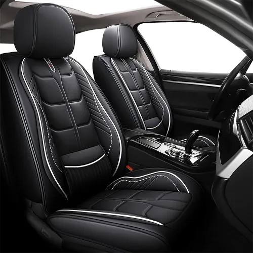 Miniatura 14 de URINOVET Funda de asiento de automóvil para Mercedes-Benz GLS 450 2017-2023, funda de asiento delantero y trasero de 5 plazas, fundas de asiento