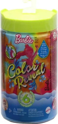 Miniatura 6 de Barbie Color Reveal - Muñeca pequeña y accesorios, serie de teñido anudado neón, 6 sorpresas, 1 muñeca Chelsea (los estilos pueden variar)