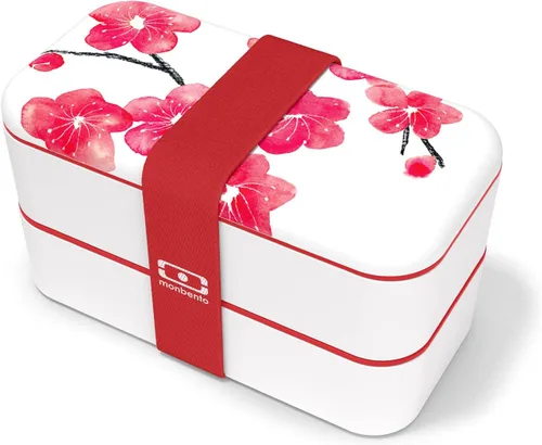 Miniatura 2 de monbento - Bento Box Adult MB Original Blossom - 2 compartimentos a prueba de fugas - Lonchera apilable perfecta para el trabajo/picnic/deportes