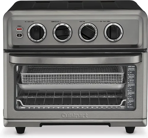Cuisinart Horno Tostador Freidora de Aire con Parrilla, 1800W Horno Freidora de Aire 8 en 1 con Opciones de Hornear, Hornear por Convección,