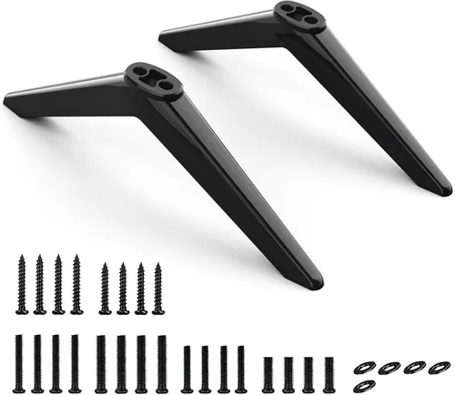 Soporte de TV compatible con televisores LED inteligentes Samsung de 32 pulgadas clase FHD (1080P), patas de soporte de TV solo para soportes de TV