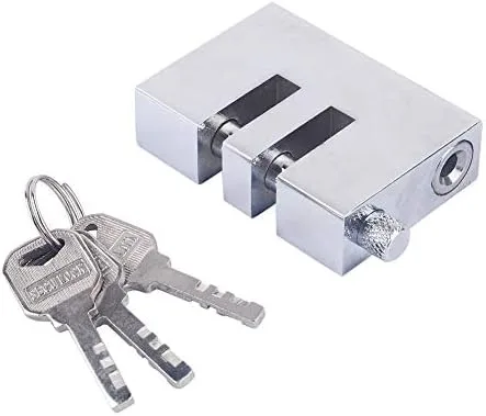 Miniatura 4 de Cerradura de volante de automóvil forjada de acero resistente con núcleo de bloqueo de cobre, cerradura de seguridad antirrobo para automóviles